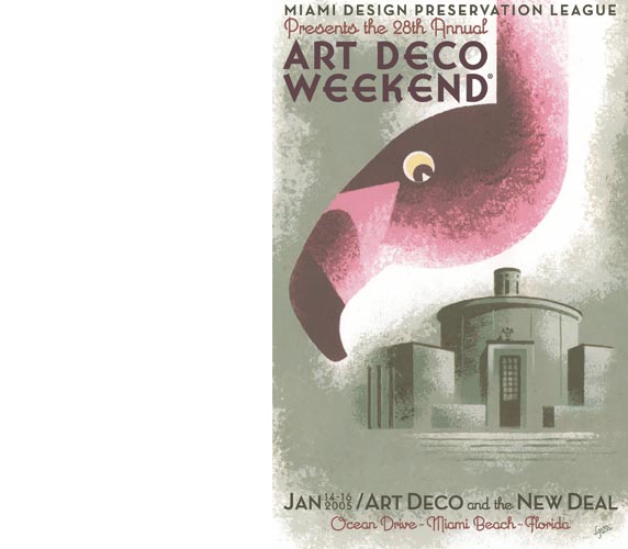 Miami
                      Art Deco Weekend Poster