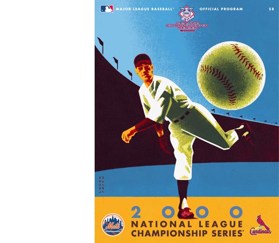 MLB:
                      National League Championship Scorebook Cover